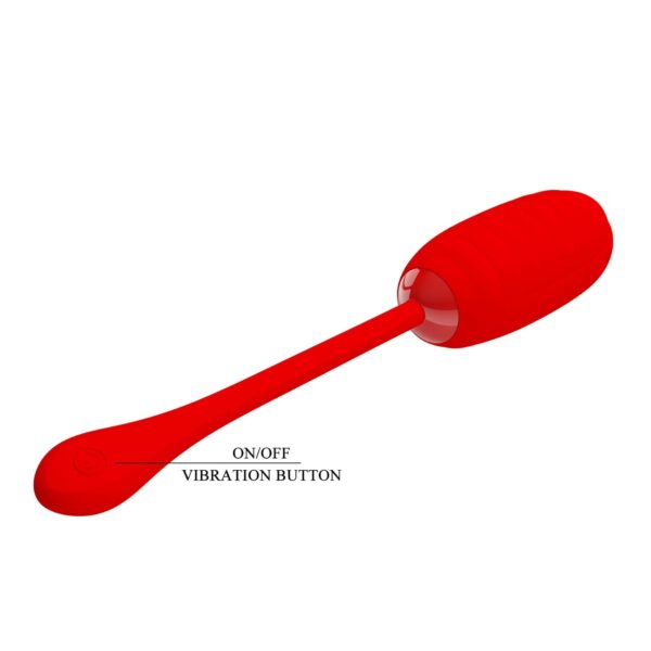 PRETTY LOVE   KIRK EGG Red 12 function vibrations - obrazek 10