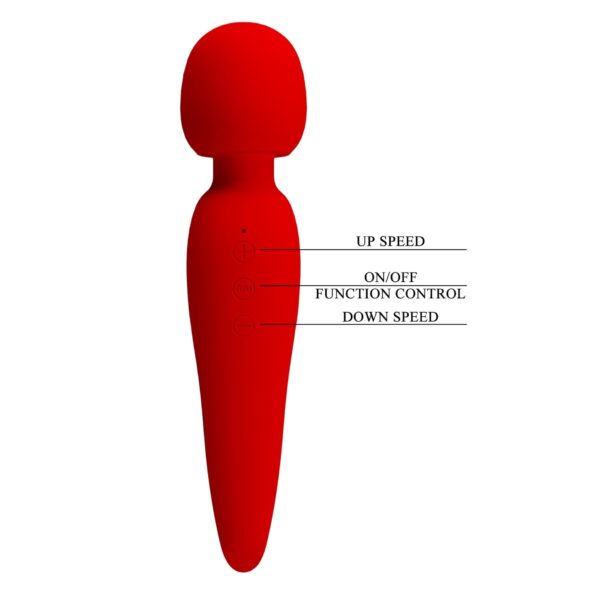 PRETTY LOVE   Meredith Red, 5 levels of speed control Memory function 7 vibration functions - obrazek 10