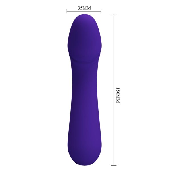 PRETTY LOVE   Cetus dark Purple, Memory function 12 vibration functions - obrazek 10