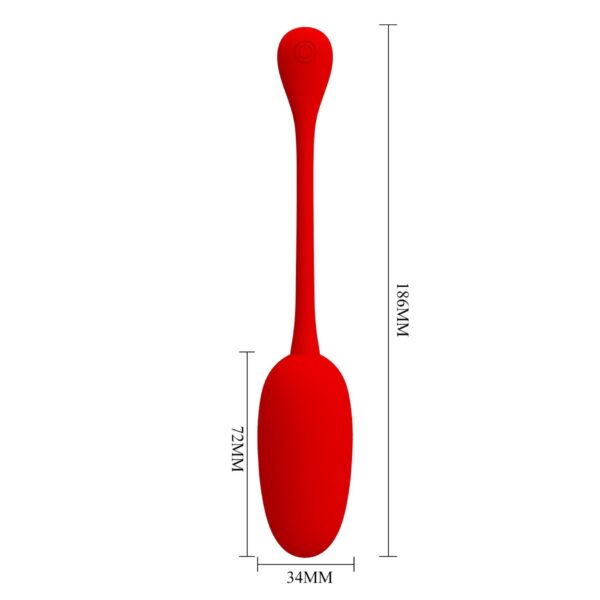 PRETTY LOVE   KNUCKER Red, 12 vibration functions Memory function - obrazek 10