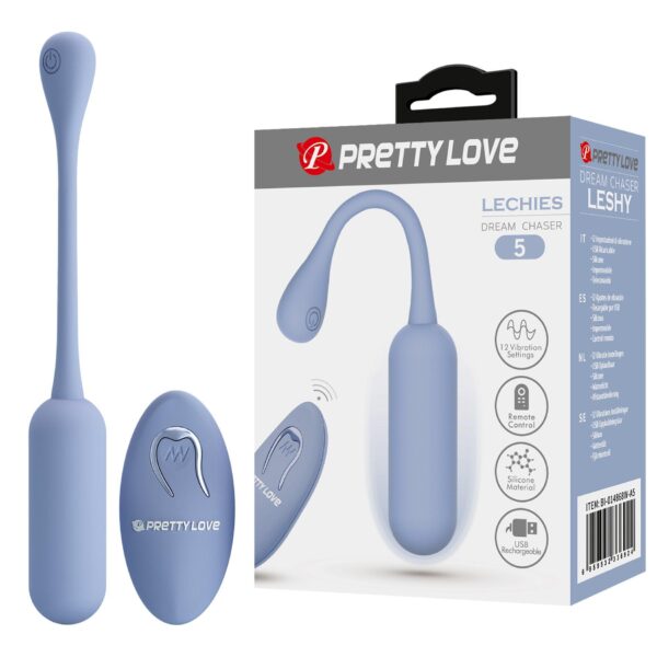 PRETTY LOVE   LECHIES  Dream chaser 5, Blue, Wireless remote control 12 vibration functions Memory function - obrazek 10