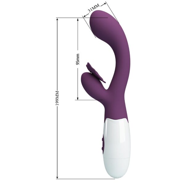 PRETTY LOVE   Butterfly Kiss purple, 30 vibration functions - obrazek 9
