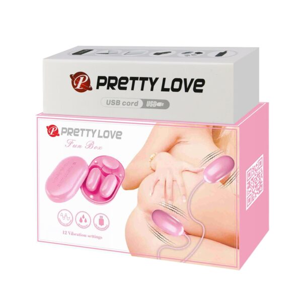 PRETTY LOVE   Fun Box Pink, 12 vibration functions - obrazek 10
