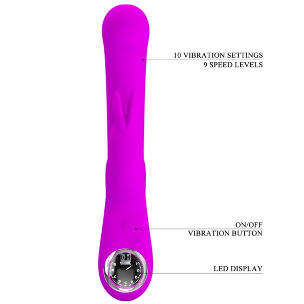 PRETTY LOVE   Lamar Purple, 10 vibration functions 9 speed levels - obrazek 10