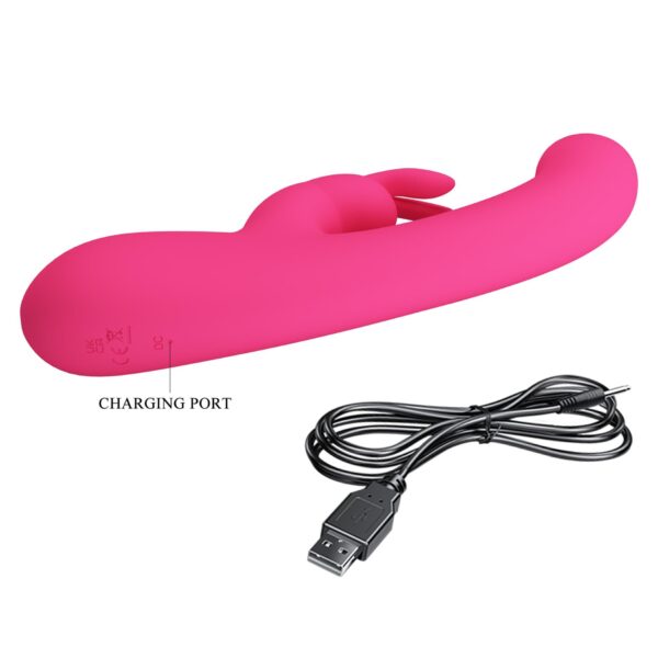 PRETTY LOVE   Lamar Pink, 10 vibration functions 9 speed levels - obrazek 10
