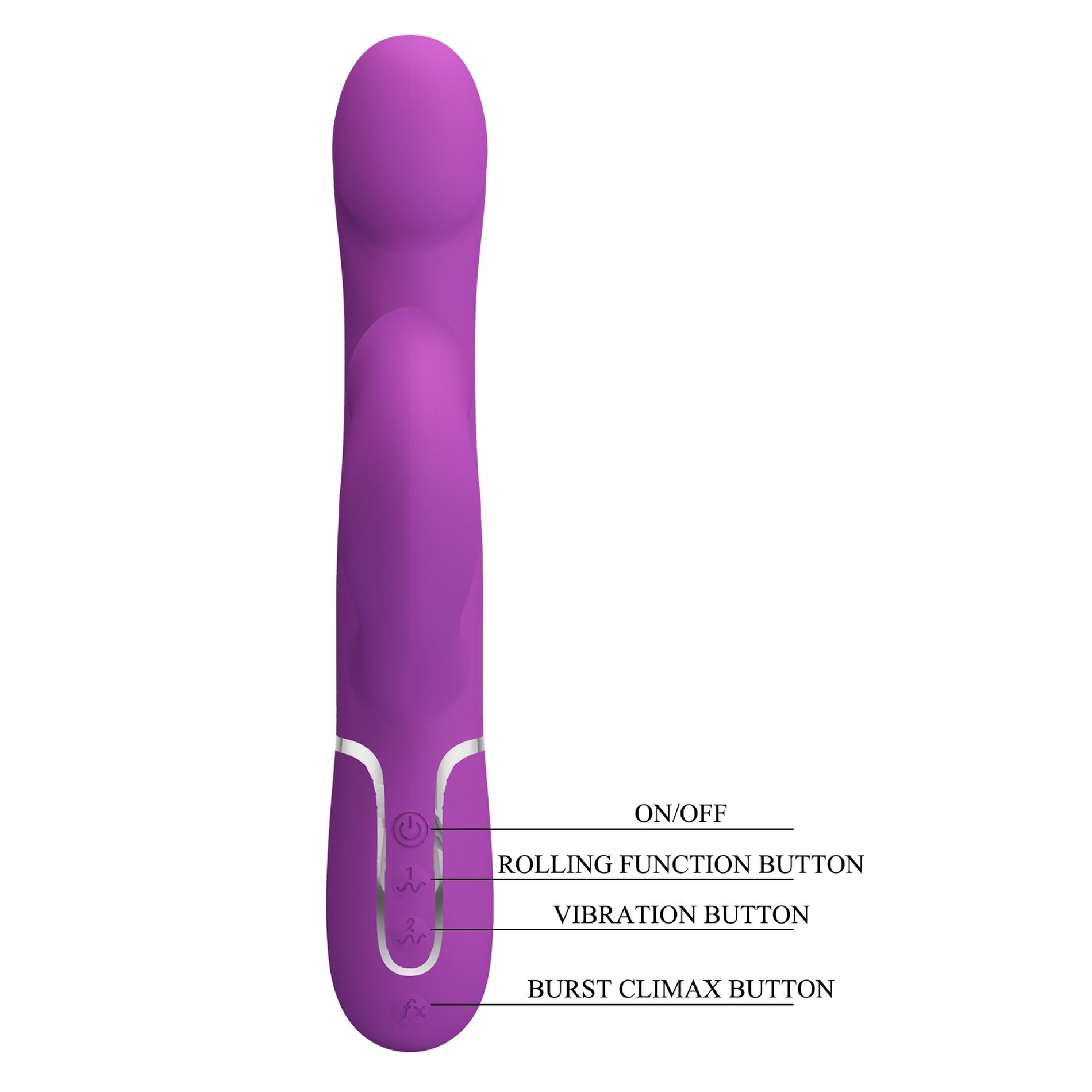 PRETTY LOVE Falin Purple, 7 vibration functions 4 rolling functions Memory function - obrazek 10