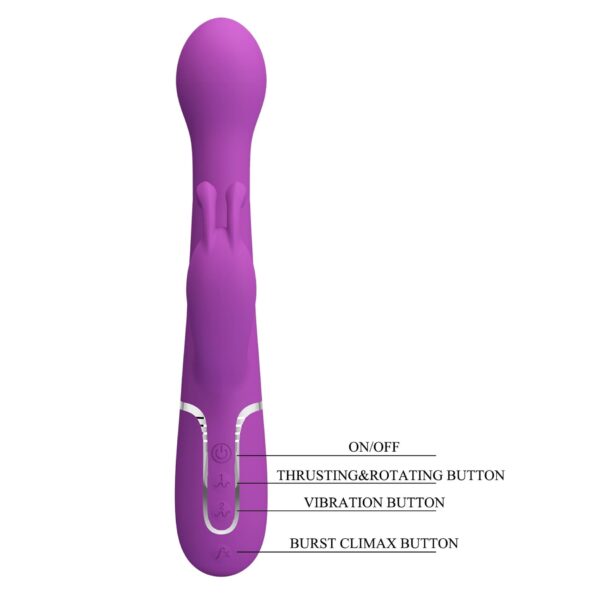 PRETTY LOVE   Dejon Purple, 7 vibration functions 4 thrusting settings 4 rotation functions - obrazek 10