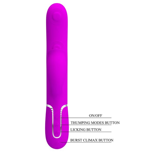 PRETTY LOVE   Gigi Purple, 7 thumping functions 7 licking modes - obrazek 10