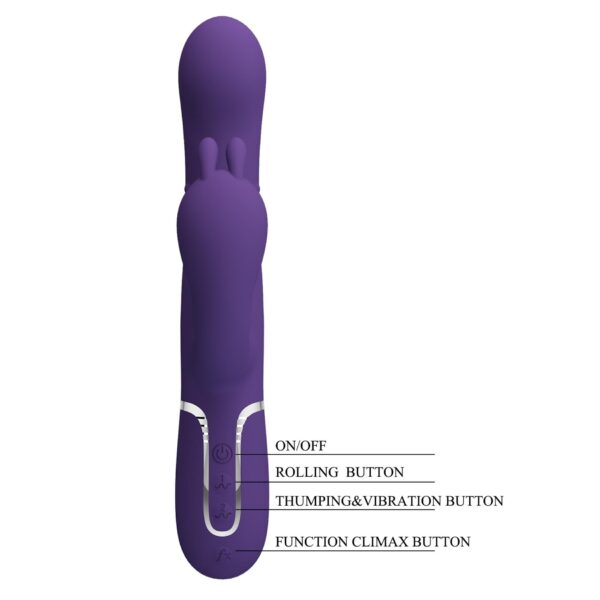 PRETTY LOVE   Cammy Dark Purple, Twinkled Tenderness, 7 thumping functions 7 vibration functions 4 rolling functions - obrazek 10