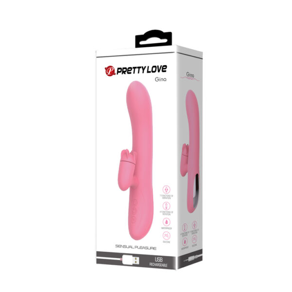 PRETTY LOVE   GINA 4 rotation 7 vibration USB - obrazek 9