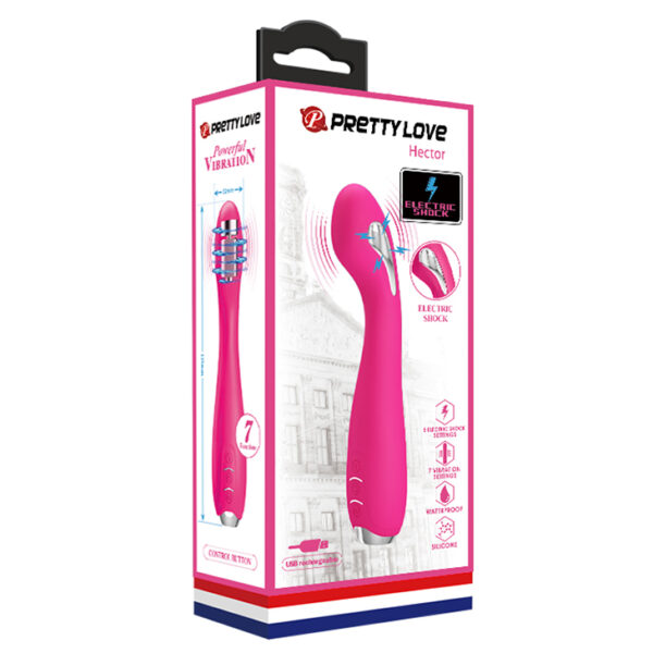 PRETTY LOVE   Hector, 7 vibration functions 5 electric shock functions - obrazek 9