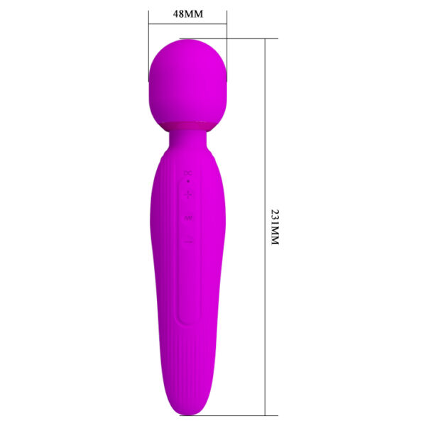 PRETTY LOVE   CURTIS fioletowy 7 VIBRATION USB - obrazek 8