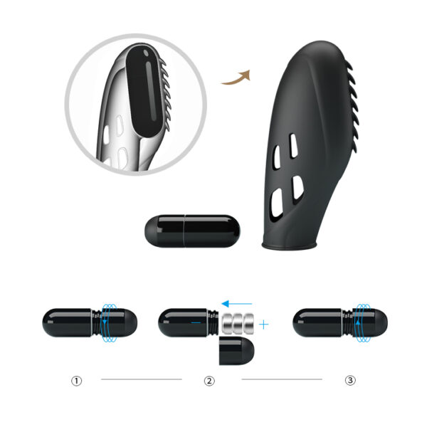 PRETTY LOVE   GILO 18mm Fingering Vibrator - obrazek 8