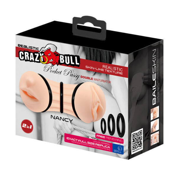 CRAZY BULL   NANCY, Pocket Pussy, DOUBLE MASTURBATOR - obrazek 8