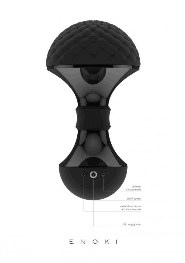 Enoki   Bendable Massager   Black - obrazek 9