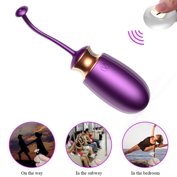 Jajko/wibr Vibrating Silicone Love EGG USB 10 Function / Heating / Voice Control - obrazek 10