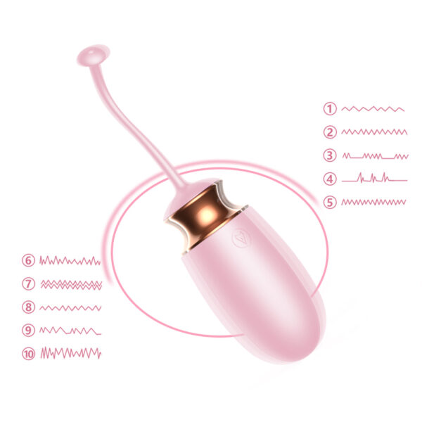 Jajko/wibr Vibrating Silicone Love EGG USB 10 Function / Heating / Voice Control - obrazek 10