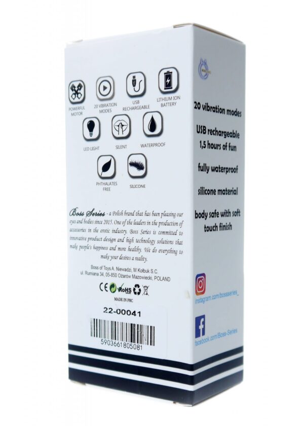 Stymulator Rechargeable Mini Masager USB 20 Functions   Black - obrazek 10