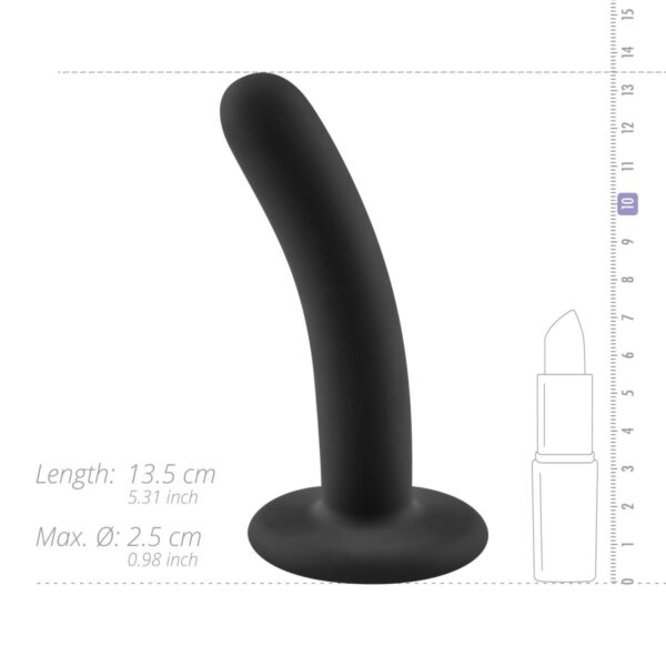 No Parts   Logan Dildo 13.5 cm   Black - obrazek 10