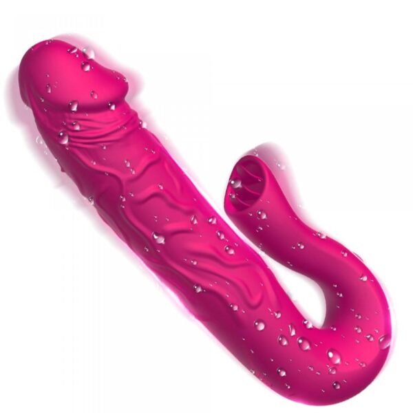 Realistic Tongue Stimulating Dildo Vibrator - obrazek 10