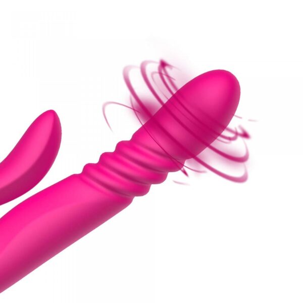 Deluxe Twirling Vibrating Thruster RED - obrazek 10