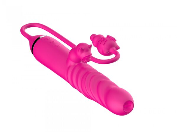 Tongue licking Triple Stimulation Thrusting Vibrator - obrazek 10