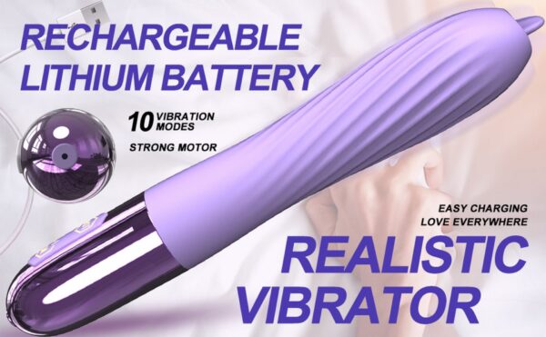Wibrator Silicone Vibrator USB, 10 vibration modes, Heating - obrazek 10