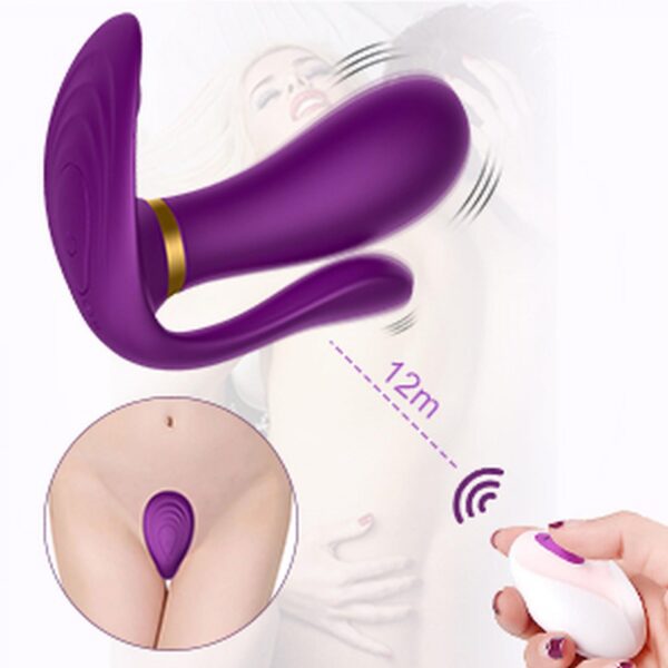 Remote wearable vibrator PURPLE - obrazek 10