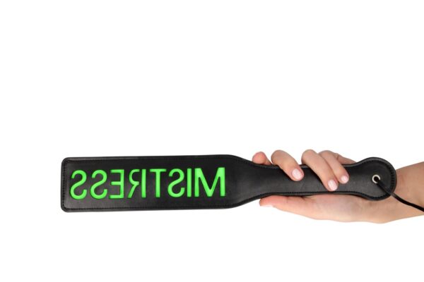 Mistress Paddle   Glow in the Dark   Black/Neon Green - obrazek 10