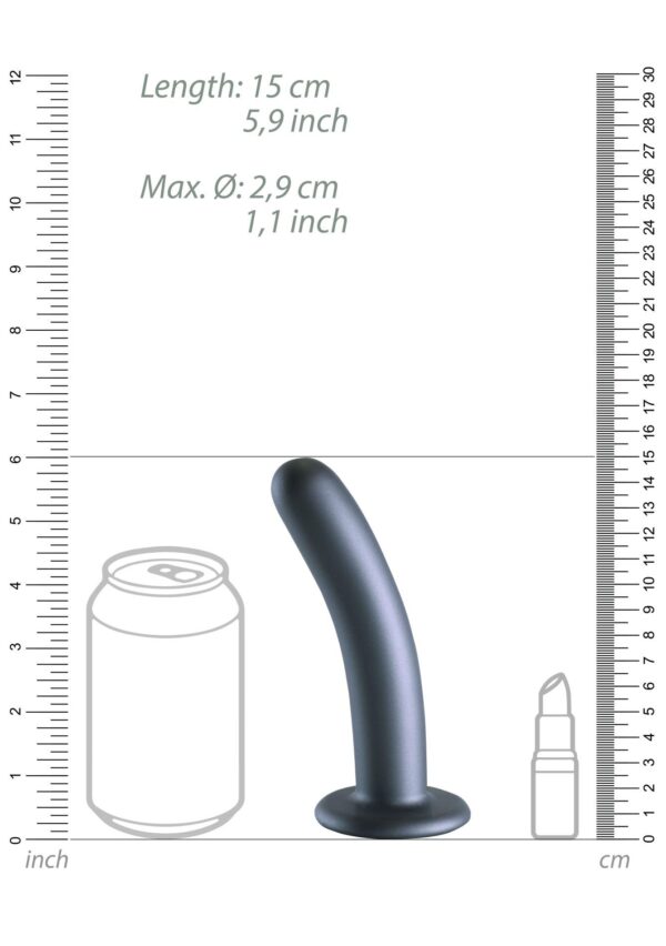 Smooth Silicone G Spot Dildo   6 / 14,5 cm - obrazek 10