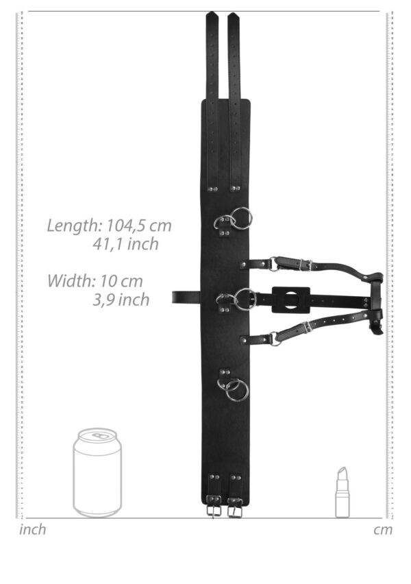 Belt with Vibrator Holder   Black - obrazek 10