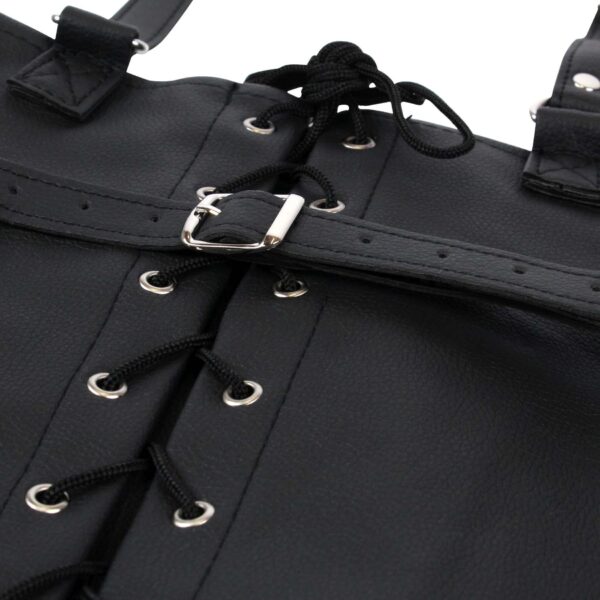 Lace up Full Sleeve Arm Restraint   Black - obrazek 10