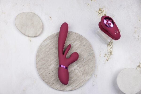 Yoko   Triple Action Vibrator Dual Prongs with Clitoral Pulse Wave - obrazek 10