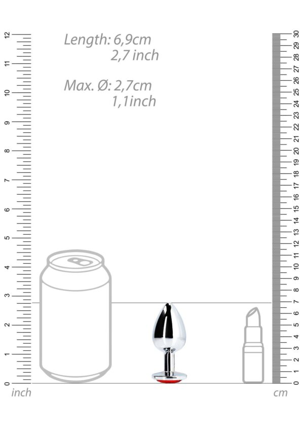 Round Gem Butt Plug   Small - obrazek 10