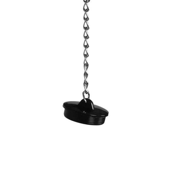 Open Mouth Gag Head Harness with Plug Stopper   Black - obrazek 10