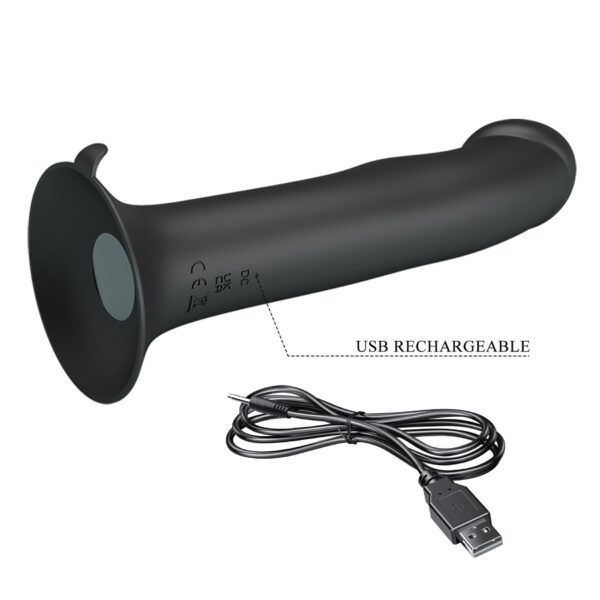PRETTY LOVE   Murray BLACK, 12 vibration functions 12 pulse wave settings Suction base - obrazek 10