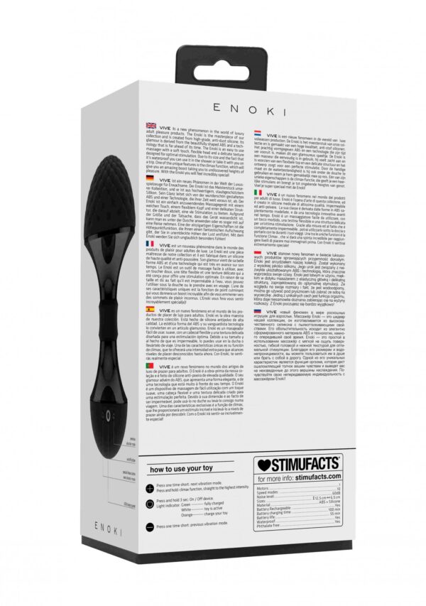 Enoki   Bendable Massager   Black - obrazek 10