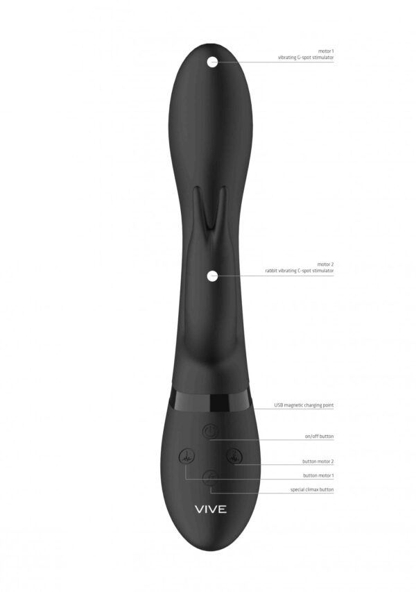 Wibrator Zosia   Classic G Spot Rabbit   Black - obrazek 11