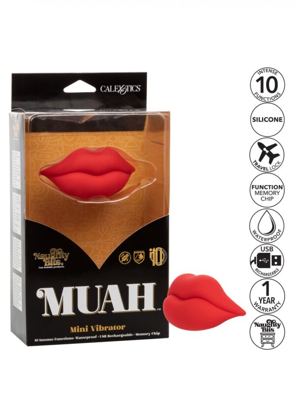 Muah Mini Vibrator Red - obrazek 11