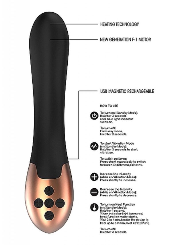 Heating Vibrator   Posh   Black - obrazek 11