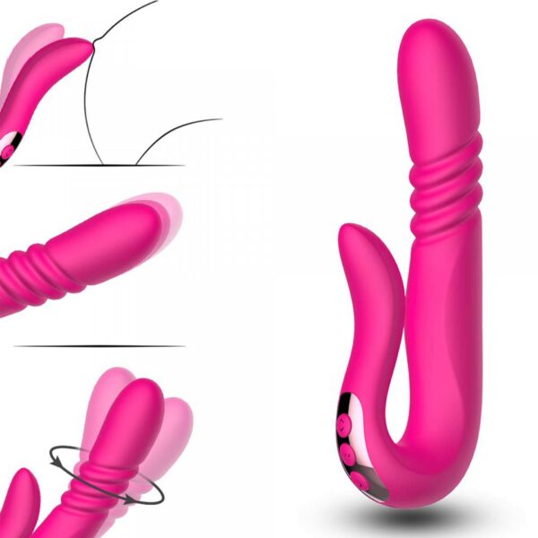 Deluxe Twirling Vibrating Thruster RED - obrazek 11