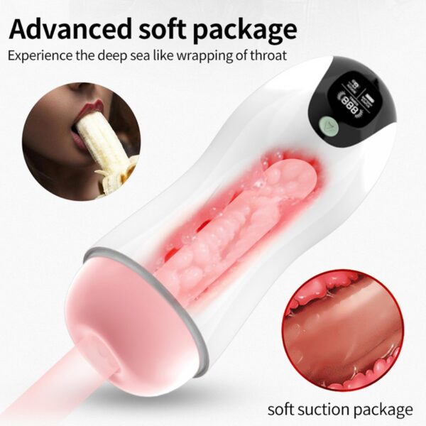 Masturbator Vibration 8 Vibration modes + Interactive function - obrazek 11