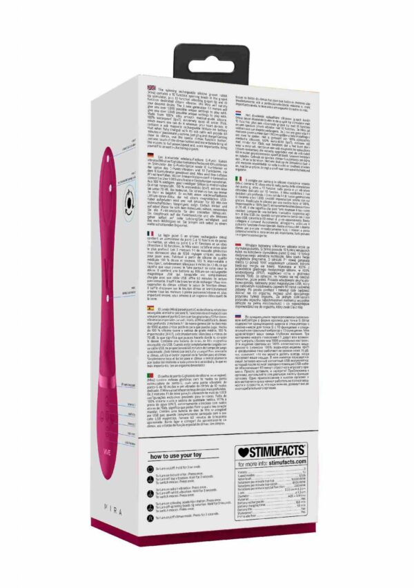 Mira   Spinning G spot Rabbit   Pink - obrazek 11