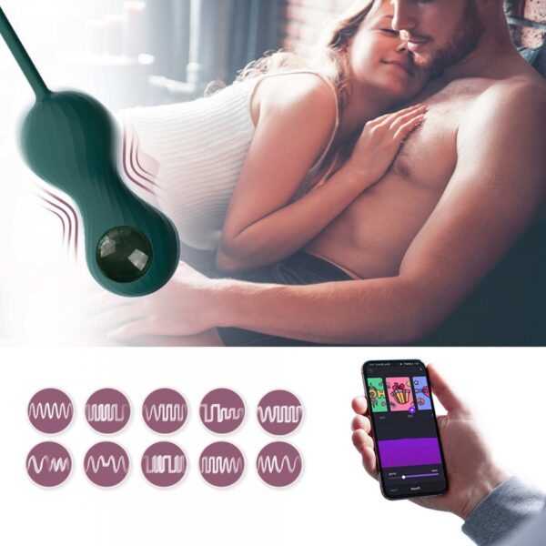 Magic Motion   Crystal Duo Smart Kegel Vibrator with Weight Set - obrazek 11