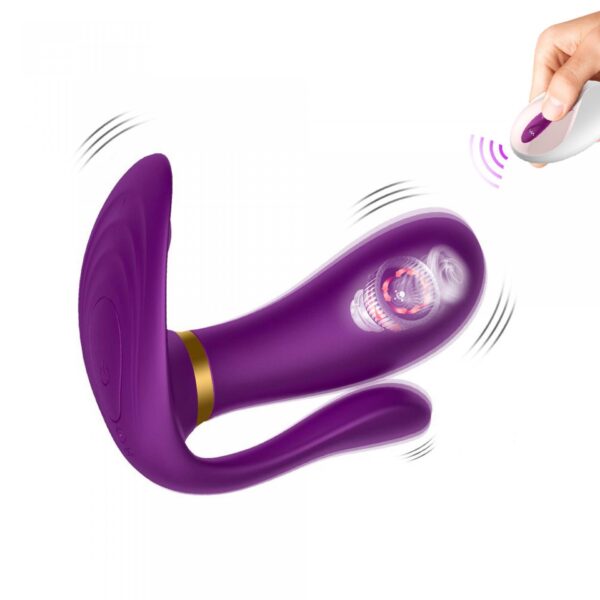 Remote wearable vibrator PURPLE - obrazek 11