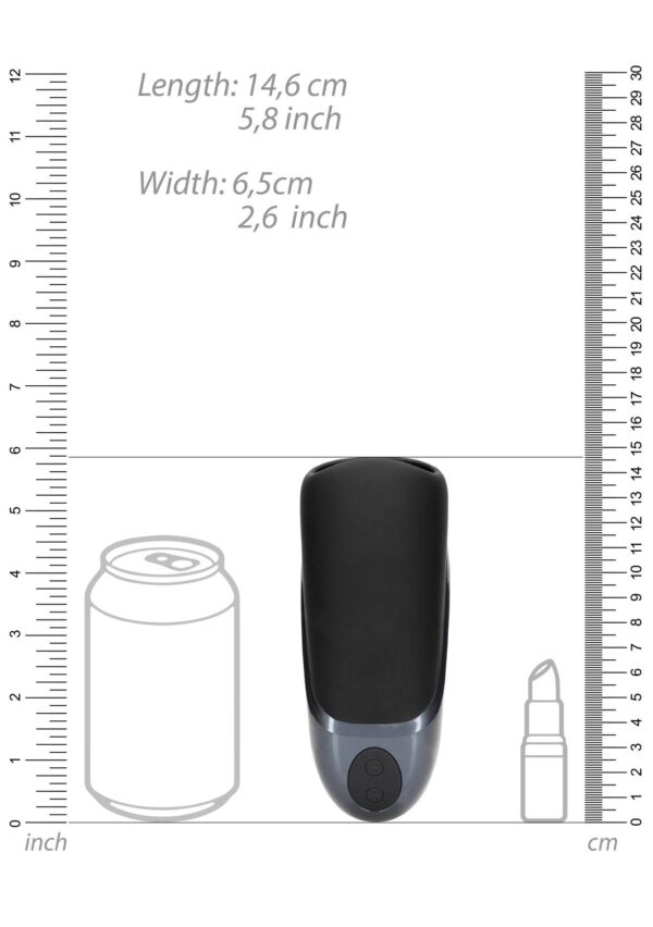 Vibrating Masturbator Sleeve   Licorice Black - obrazek 11