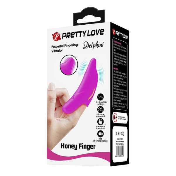 PRETTY LOVE   Delphini, Honey Finger, 10 vibration functions - obrazek 11