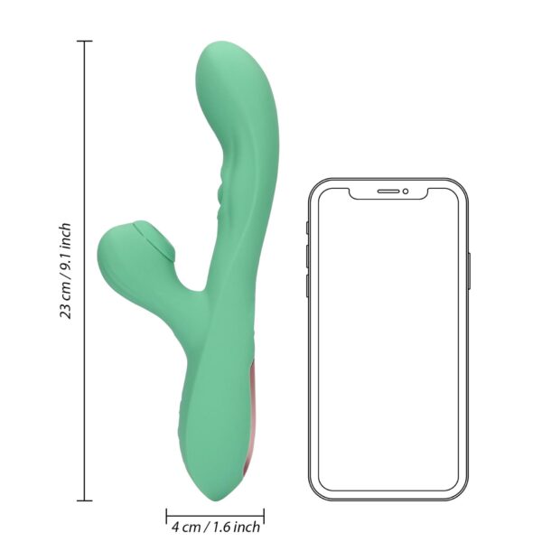 Pulse Wave and Tongue Flickering Rabbit Vibrator - obrazek 11