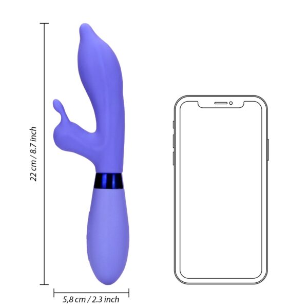 Silicone Pointed Rabbit Vibrator - obrazek 11
