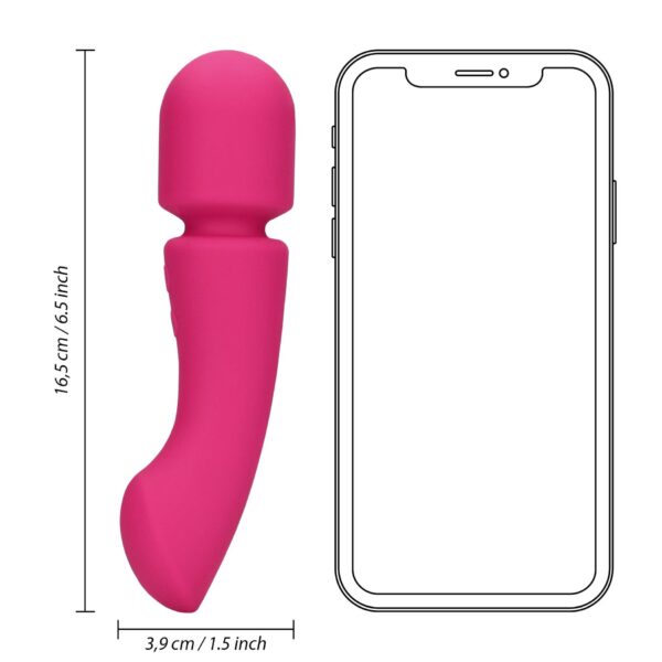 Ultra Soft Silicone Double Sided Wand Vibrator - obrazek 11